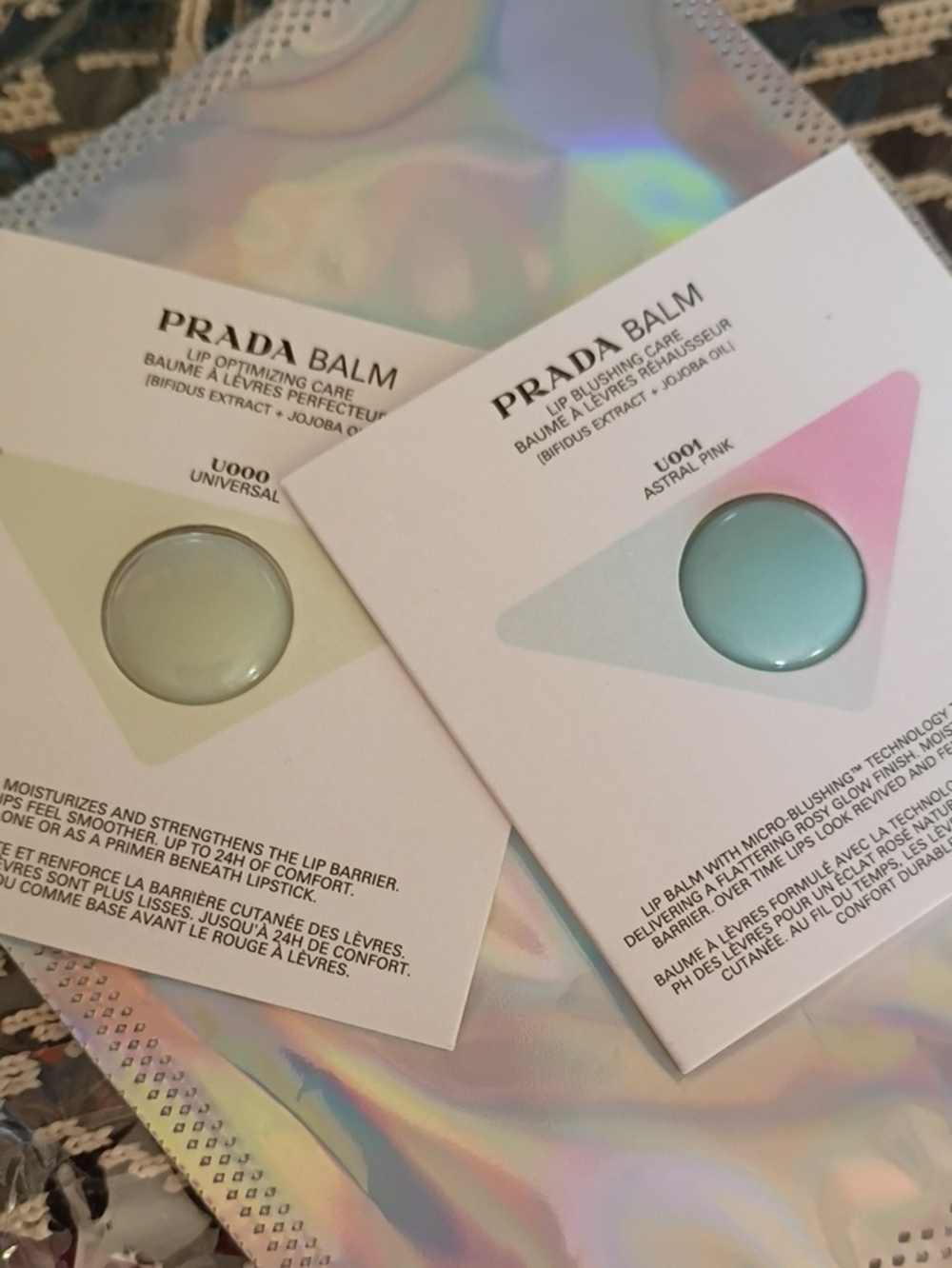 PRADA Balm Lip Optimizing Care – Astral Pink & Universal (Set)